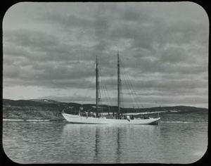 Image: The Bowdoin Anchored in the North